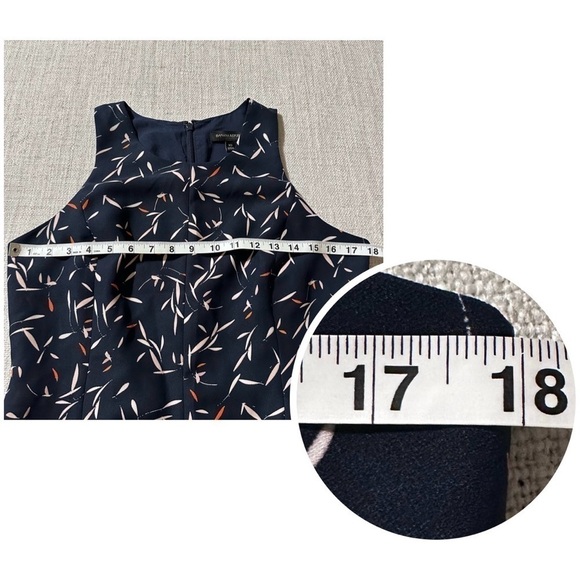 Banana Republic Navy Mini Dress with White Pattern - Picture 13 of 16